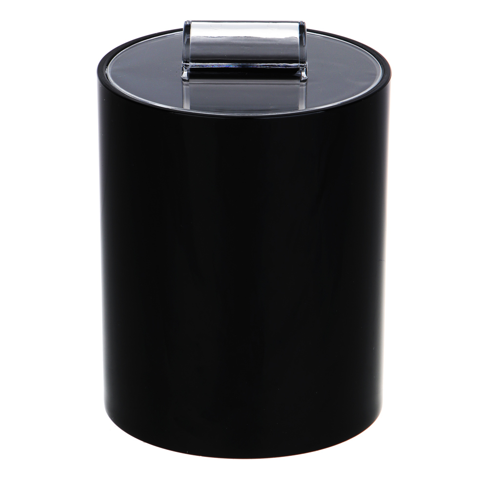 VETTA Контейнер для ватных дисков, акрил, 11,5x8x8 см, черный, арт.№ 478-230