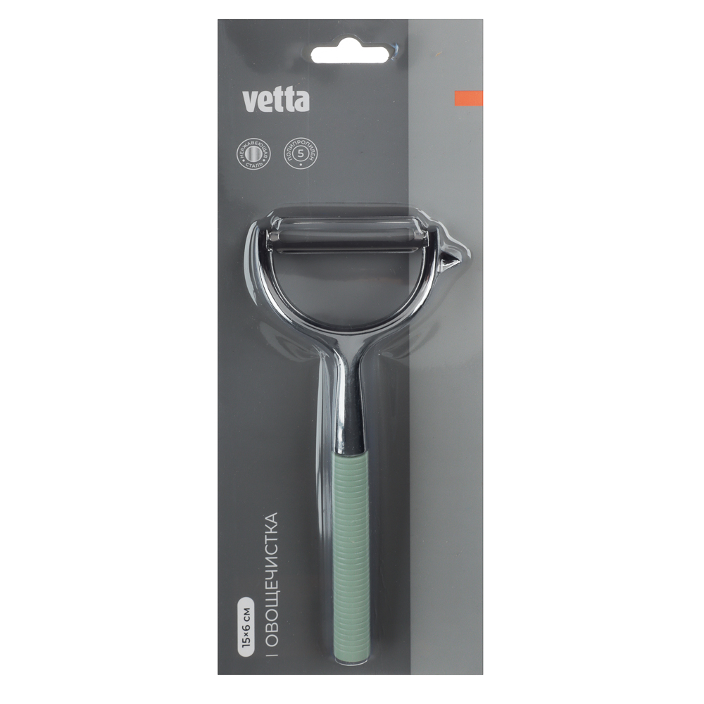 VETTA Овощечистка, 15х6см, полипропилен, нерж.сталь, арт.№ 882-503