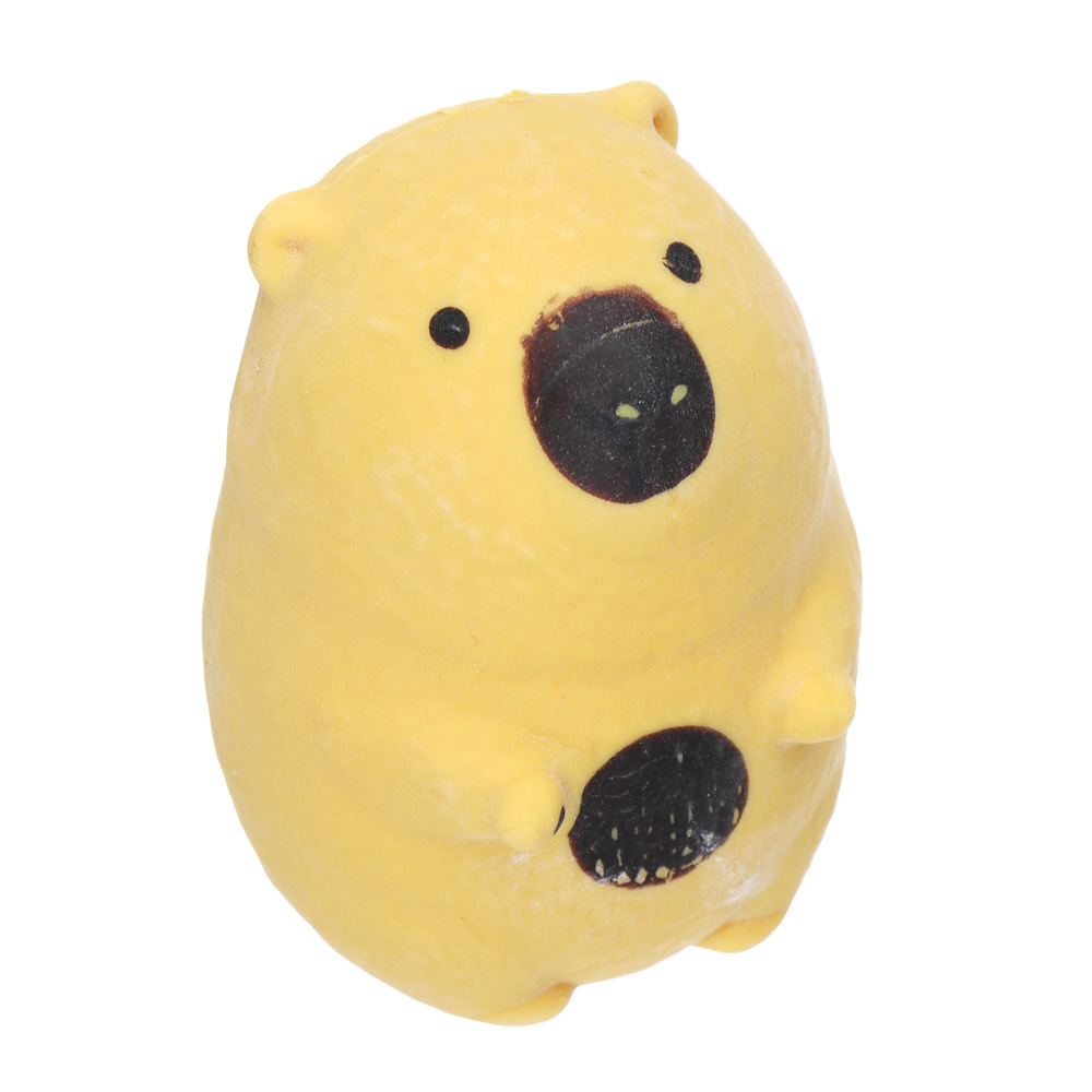 ИГРОЛЕНД Игрушка-антистресс, мялка "Капибара", TPR, 9х13см, 2 дизайна, арт.№ 297-118