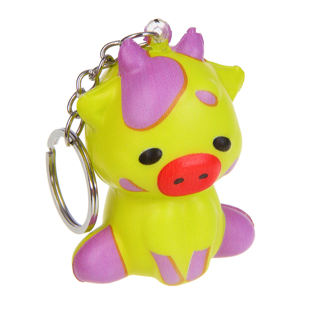 ИГРОЛЕНД Игрушка-сюрприз, набор: подвеска/колечко, сквиш - брелок PU, 10,5x12,5см, микс, арт.№ 297-120