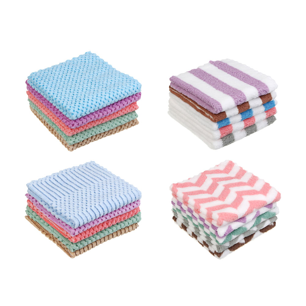 Салфетки универсальные тм VETTA, 5 шт, 30х30см, 215г/кв.м., полиэстер, микс дизайнов, арт.№ 448-370