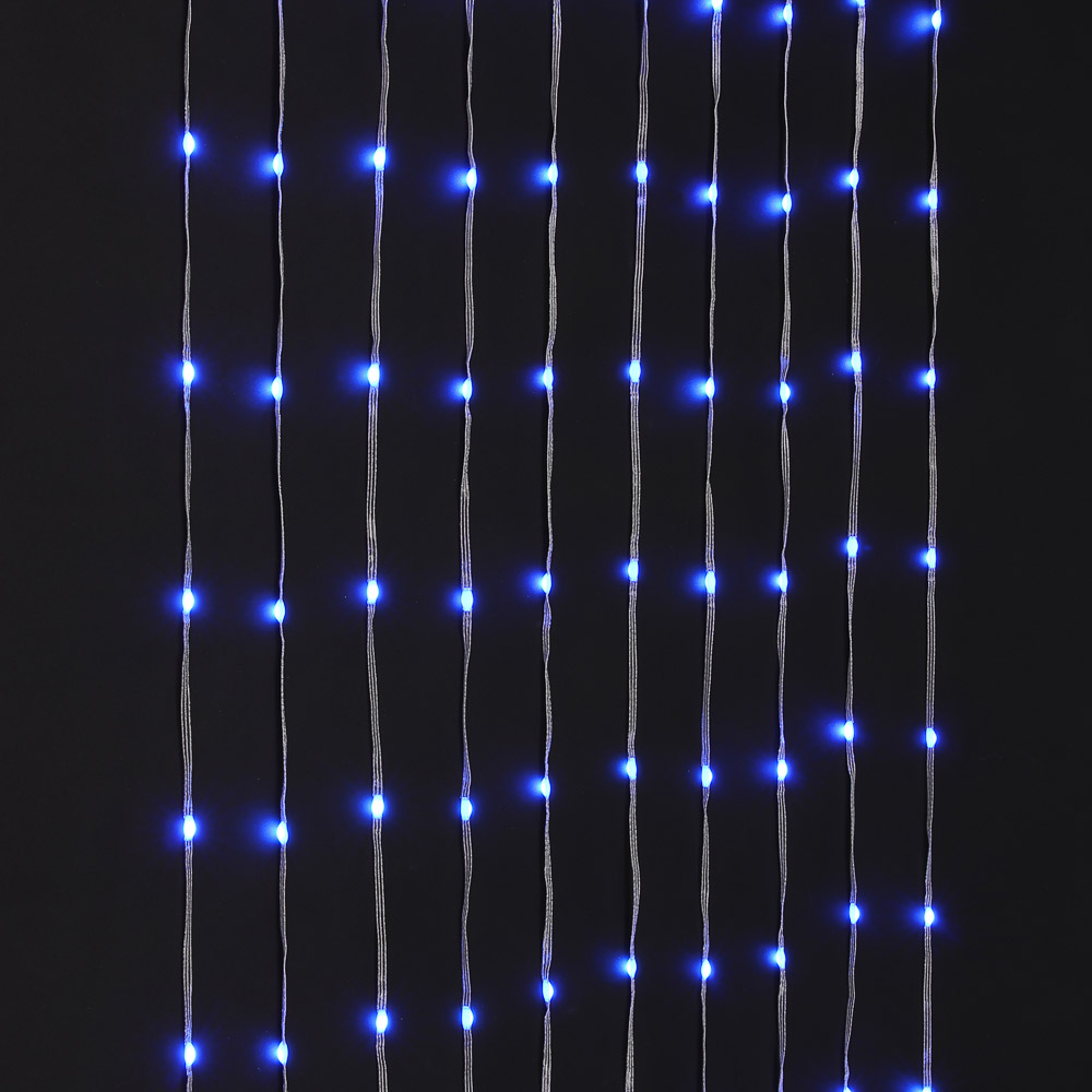 Гирлянда смарт занавес 3х3 м BY, 300 LED ламп, свечение RGB, многорежимный, USB 3.7В, арт.№ 384-119