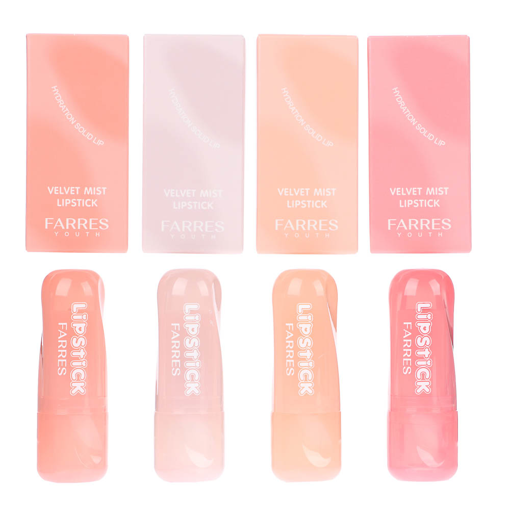 Помада вельветовая с эффектом тумана (с тестерами) тм Farres 3,6 г, арт.№ 330-669