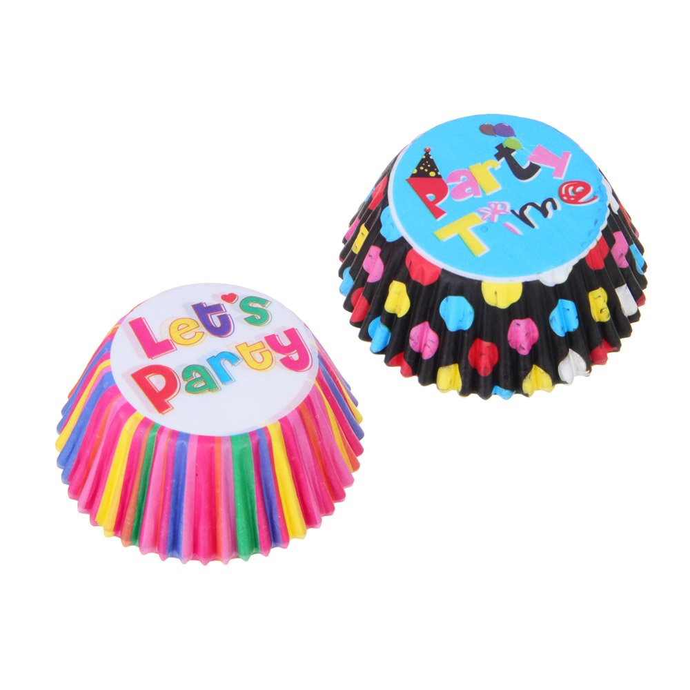 Набор формочек для кап-кейков тм VETTA, 5,5х3х7см, пергамент, 2 дизайна, 48шт, арт.№ 437-213