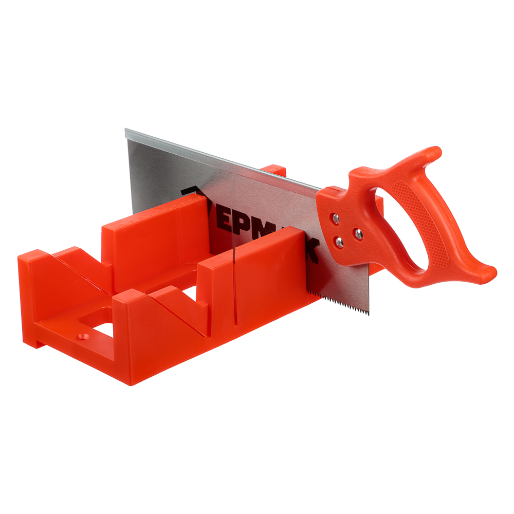 ЕРМАК Набор: стусло и ножовка 300мм, зубья высотой 4мм, шаг 4мм, арт.№ 255-002