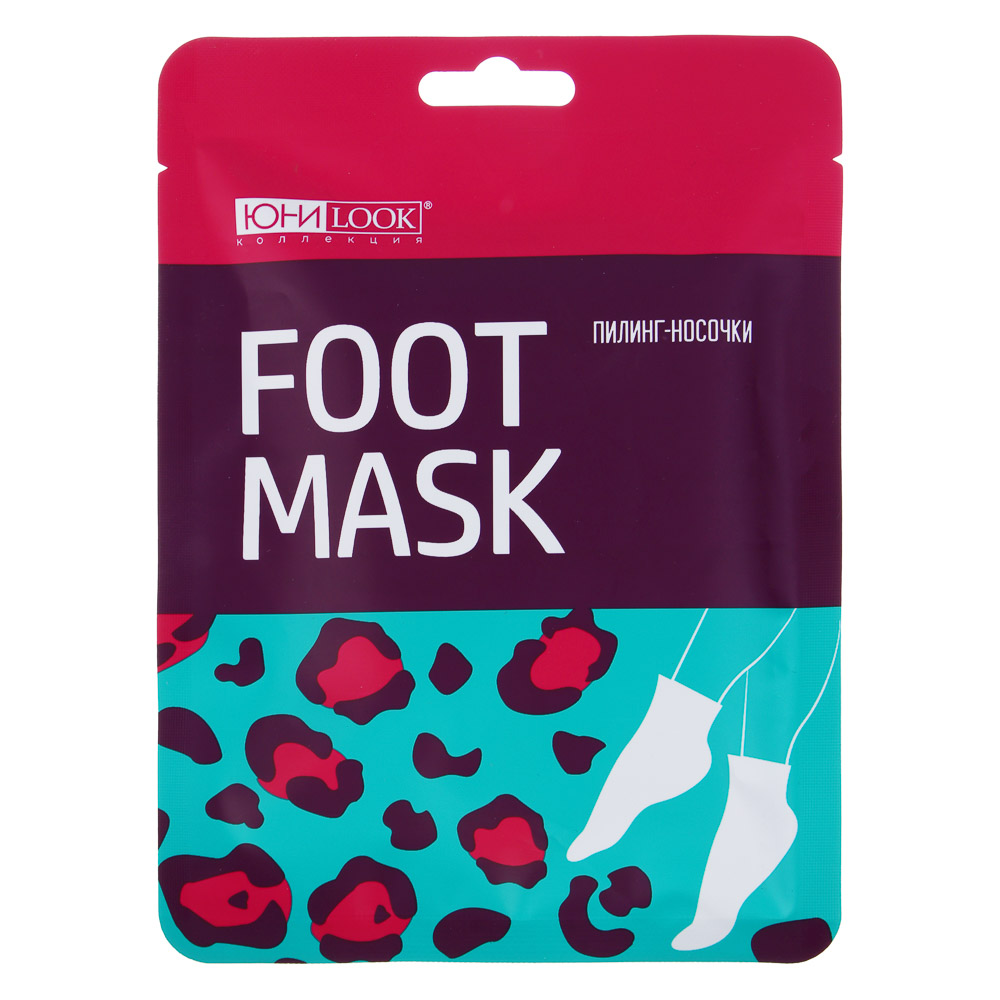 ЮНИLOOK Маска-носочки для ног с отшелушивающим эффектом, 36 мл, арт.№ 022-156