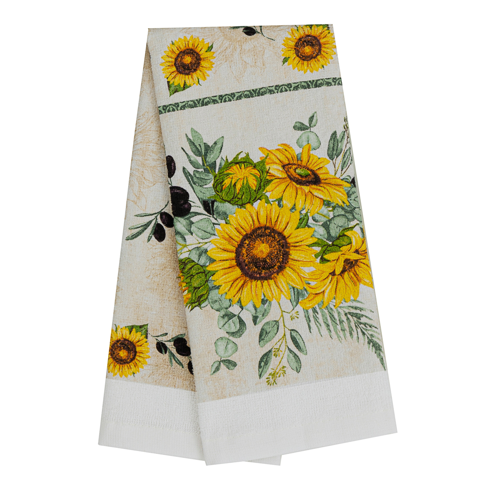 PROVANCE Подсолнухи Полотенце кухонное, 100% хлопок, 38х63см, арт.№ 434-010