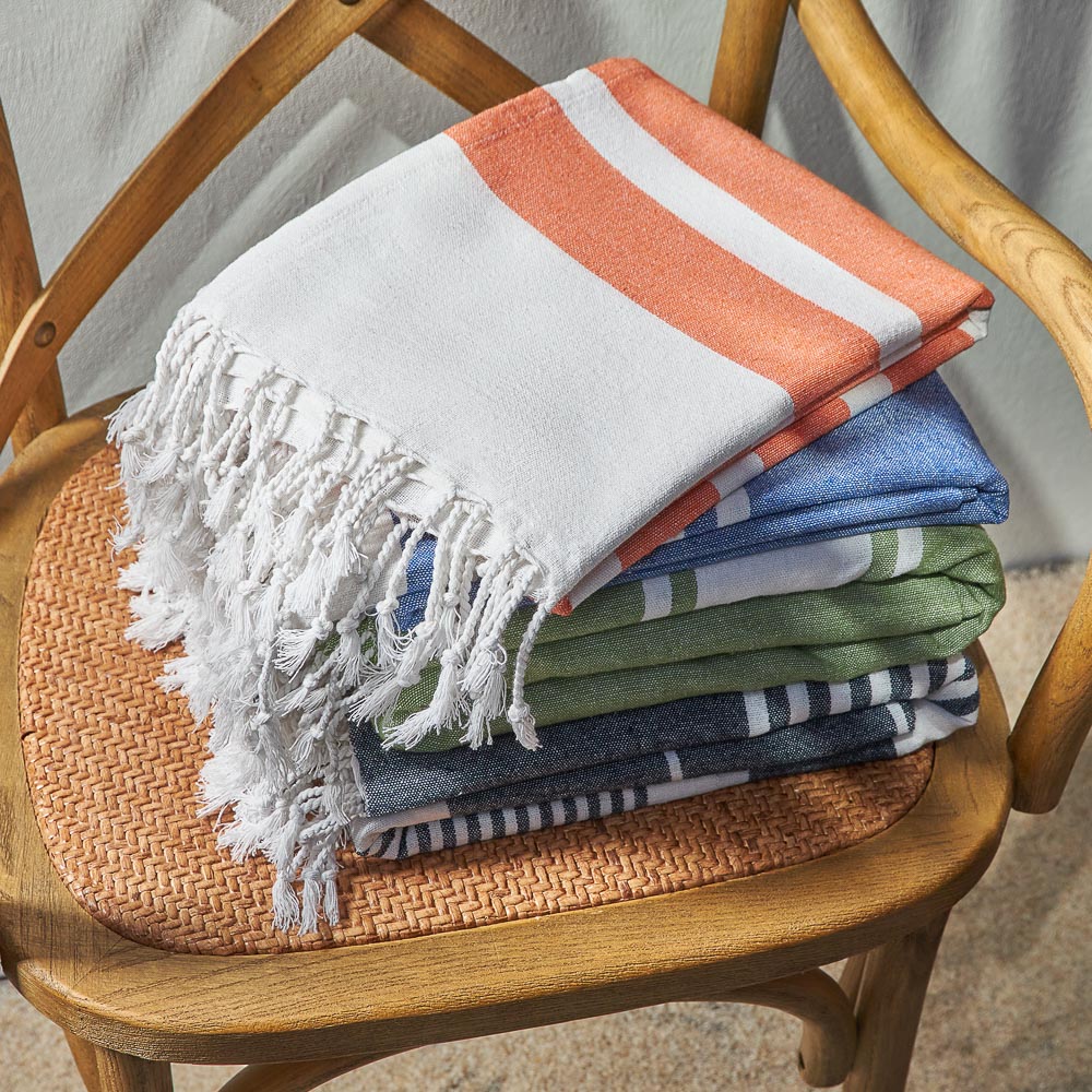 PROVANCE Саммер Покрывало для отдыха 90х170см, 75% хлопок 25% полиэстер, оранжевый, арт.№ 496-002