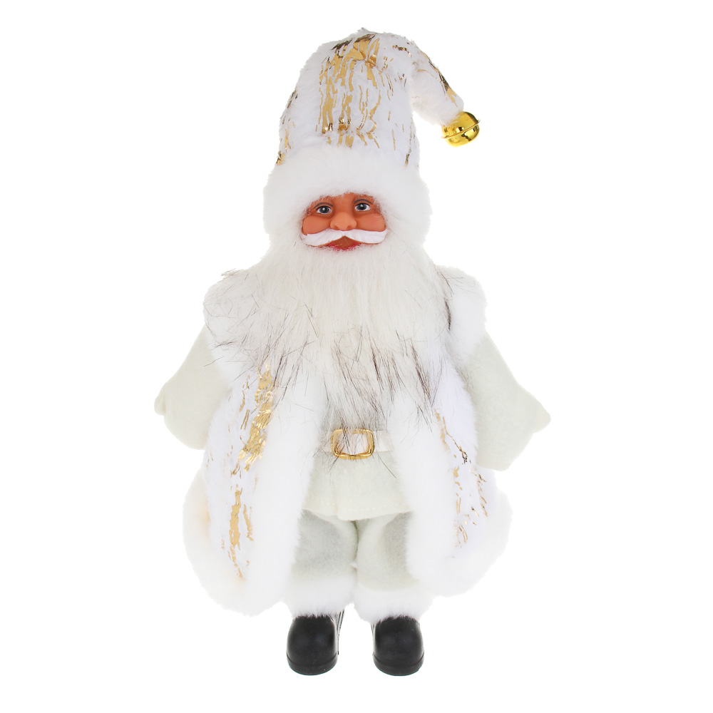 СНОУ БУМ Сувенир Санта 41 см, полиэстер, белый, арт.№ 140-148
