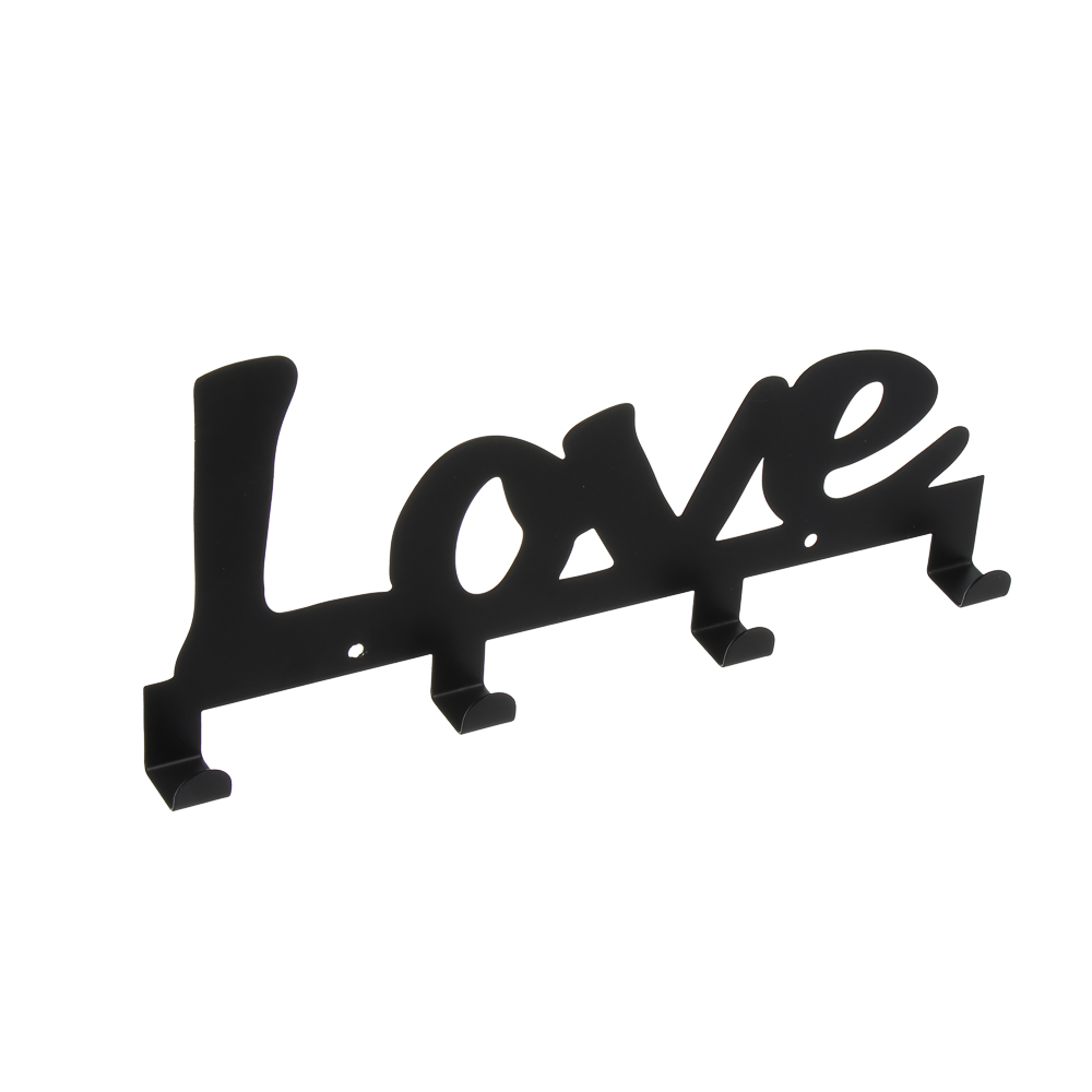 Ключница открытого типа металлическая, 4 крючка, 24,3x10,5 см, металл, 2 цвета, арт.№ 510-239