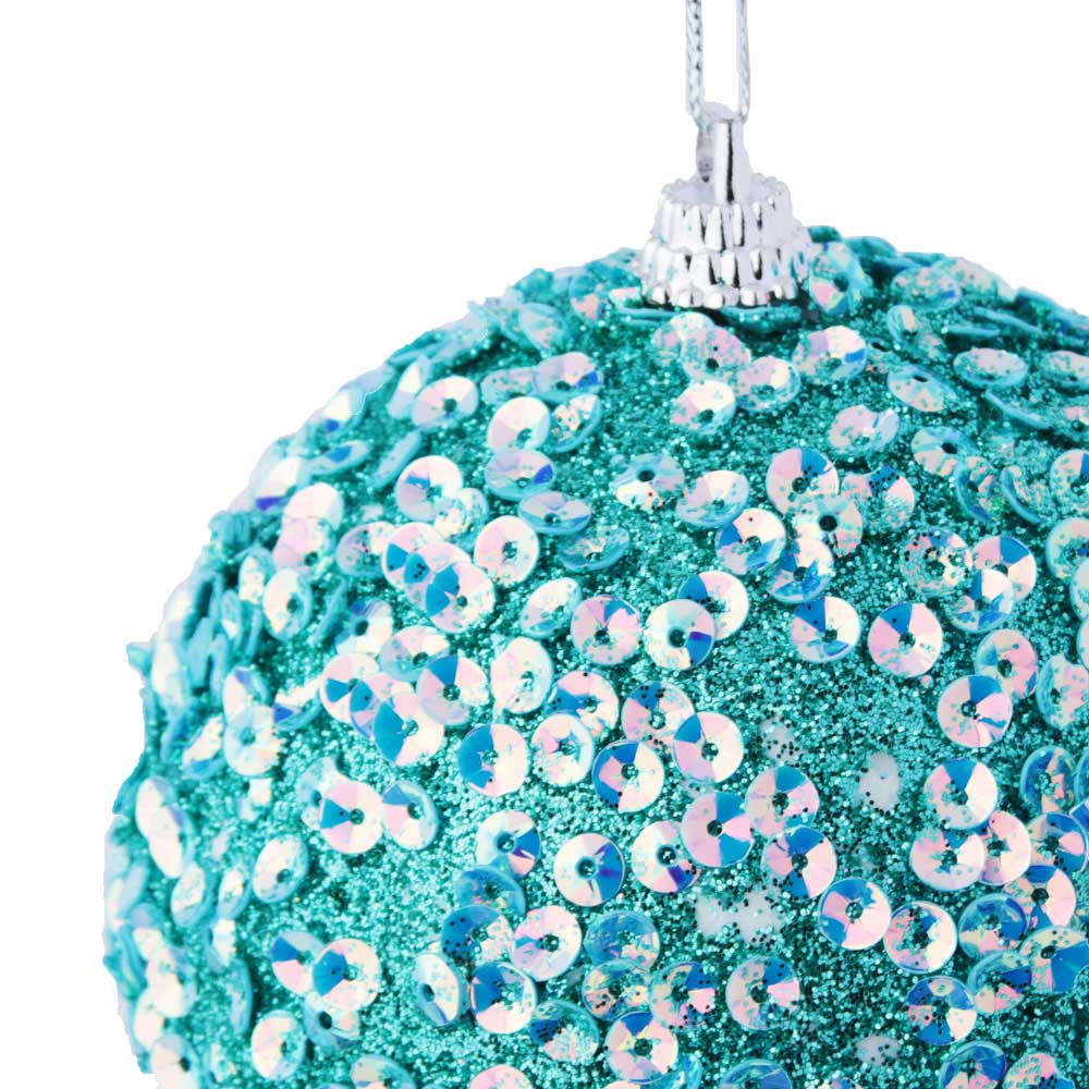СНОУ БУМ Подвеска украшение фигурное с декором, 8см, пластик, голубой, 6 дизайнов, арт.№ 397-301