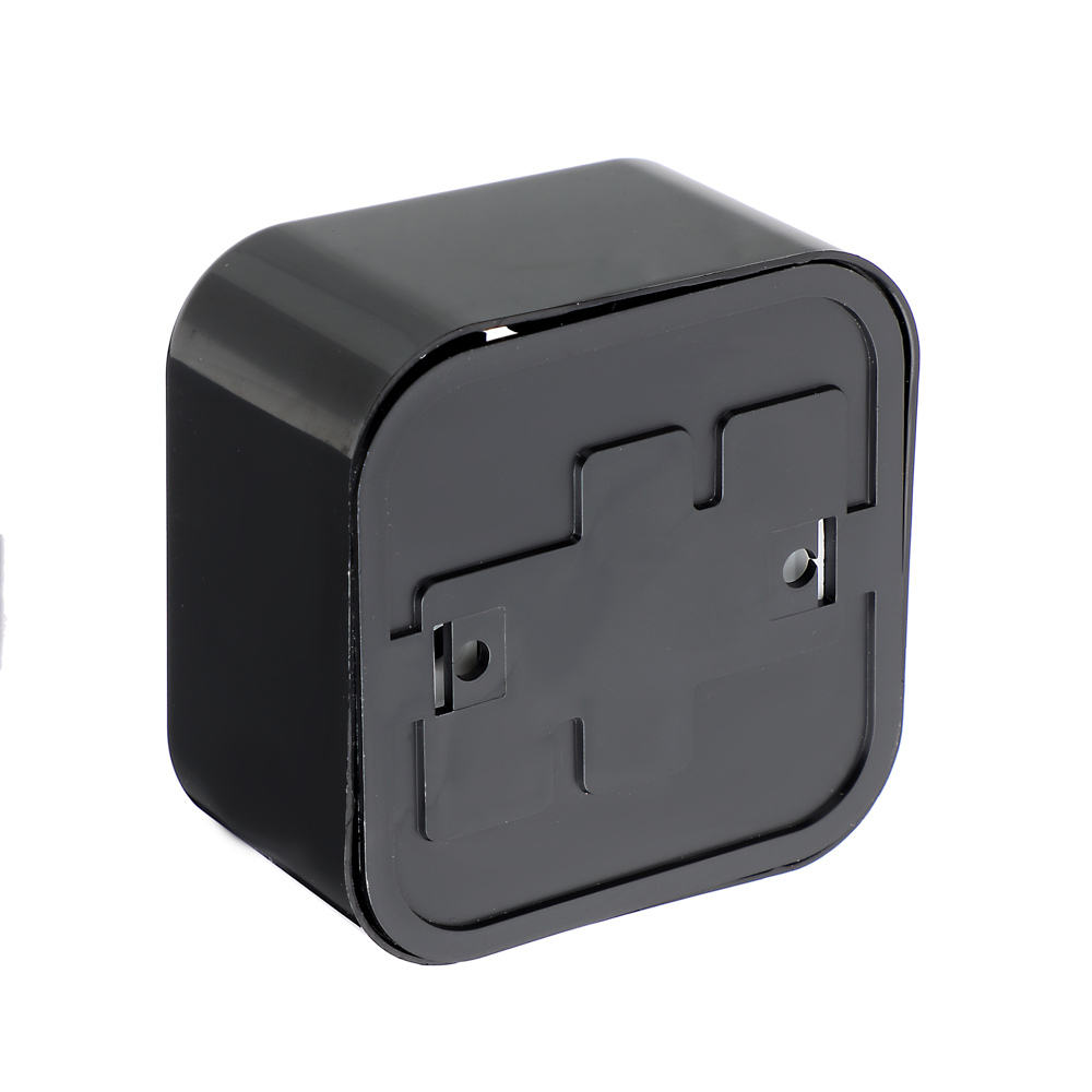 Розетка FORZA с заземляющим контактом RA 16-133-Ч, 250В, 16А, IP20, 65x65x41 мм, чёрная УХЛ4, арт.№ 904-008