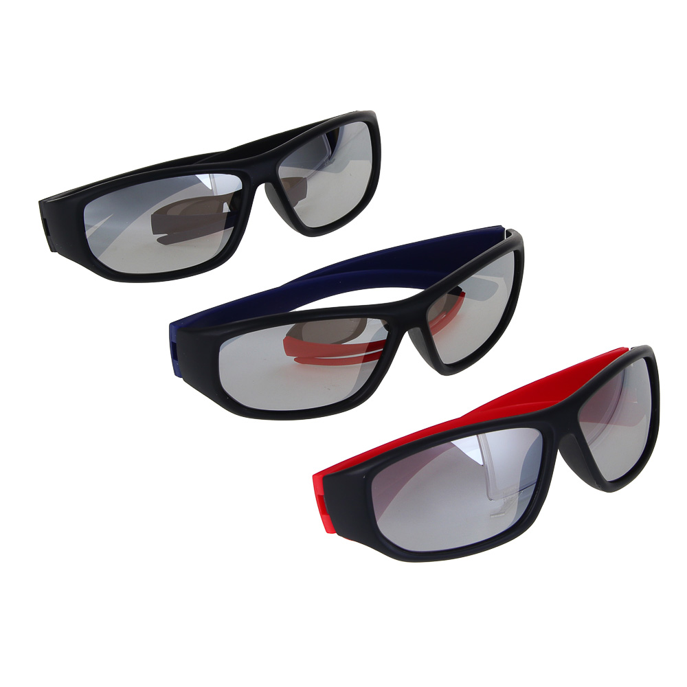 GALANTE Очки солнцезащитные детские, пластик, 126x33мм, 3 цвета, арт.№ 304-506