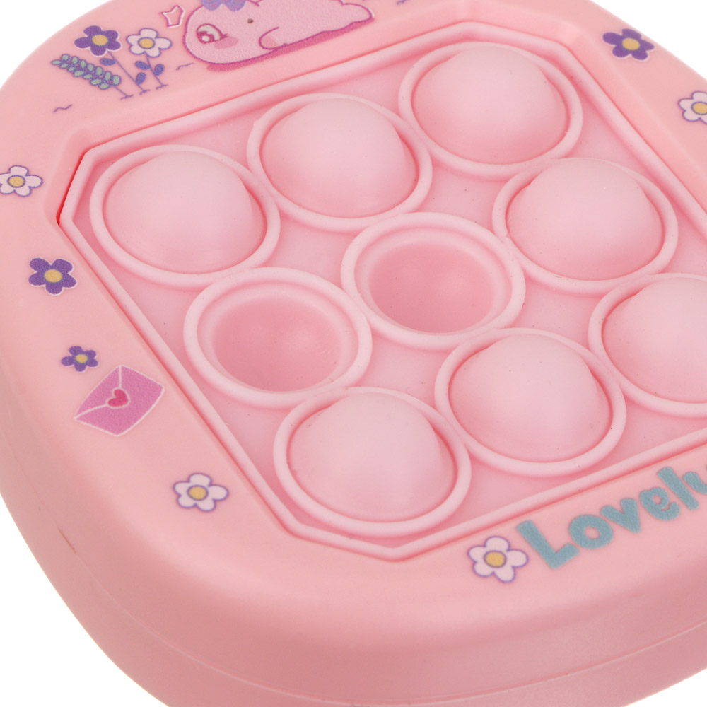 Игрушка антистресс "Жми на кнопки" в виде брелока, ИГРОЛЕНД, PP, металл, 7х6,5х3см, 5 дизайнов, арт.№ 297-189