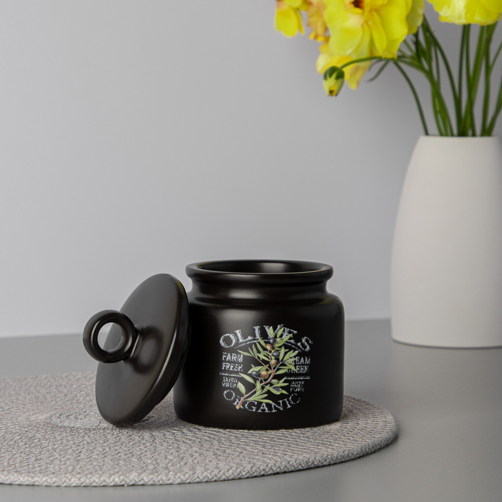 MILLIMI Олива Сахарница, 250мл, 8,5х8,5х10см, керамика, арт.№ 824-003