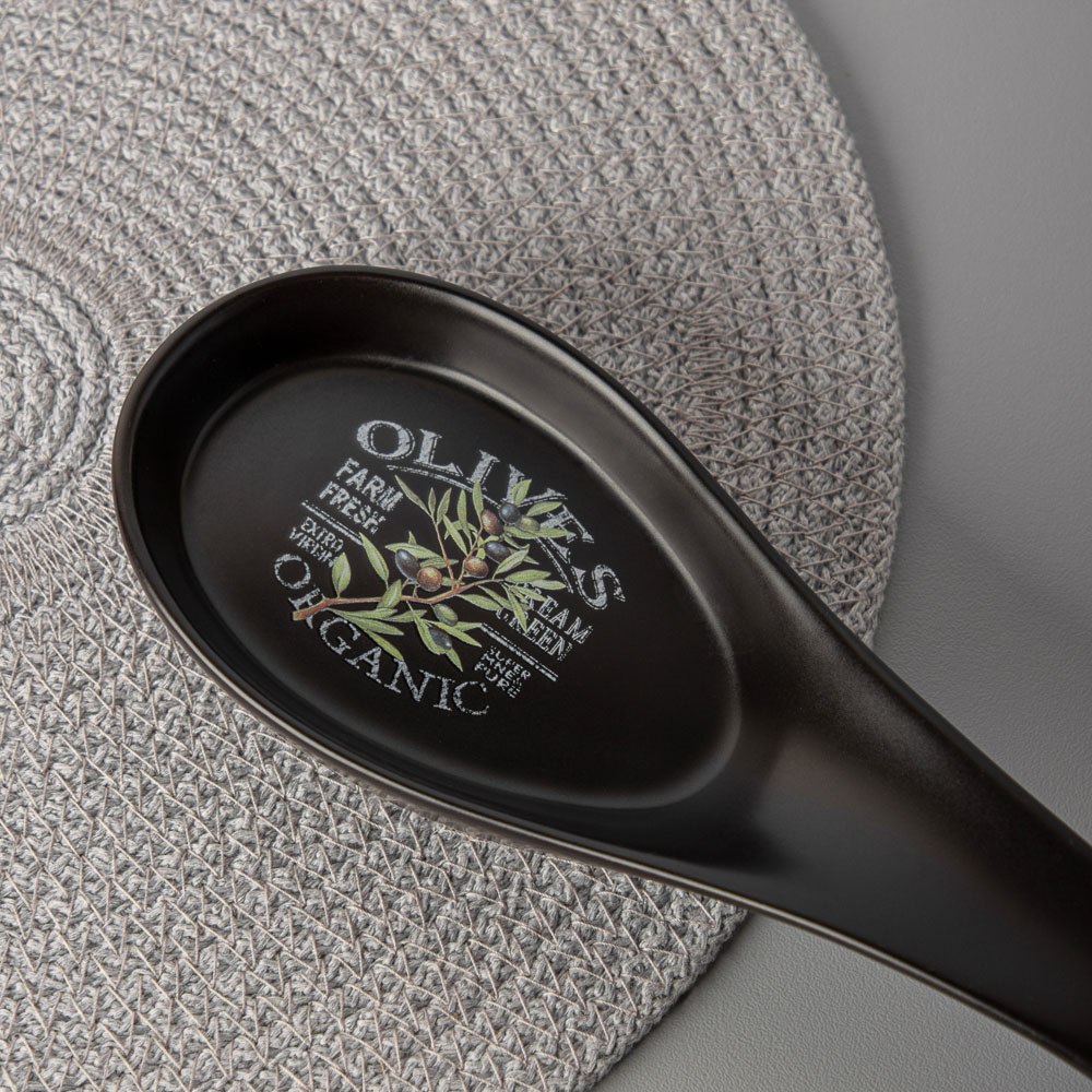 MILLIMI Олива Подставка для ложки, 22х7х3,5см, керамика, арт.№ 824-005