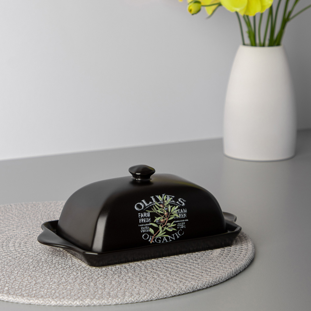 MILLIMI Олива Масленка, 19х10,5х7см, керамика, арт.№ 824-006