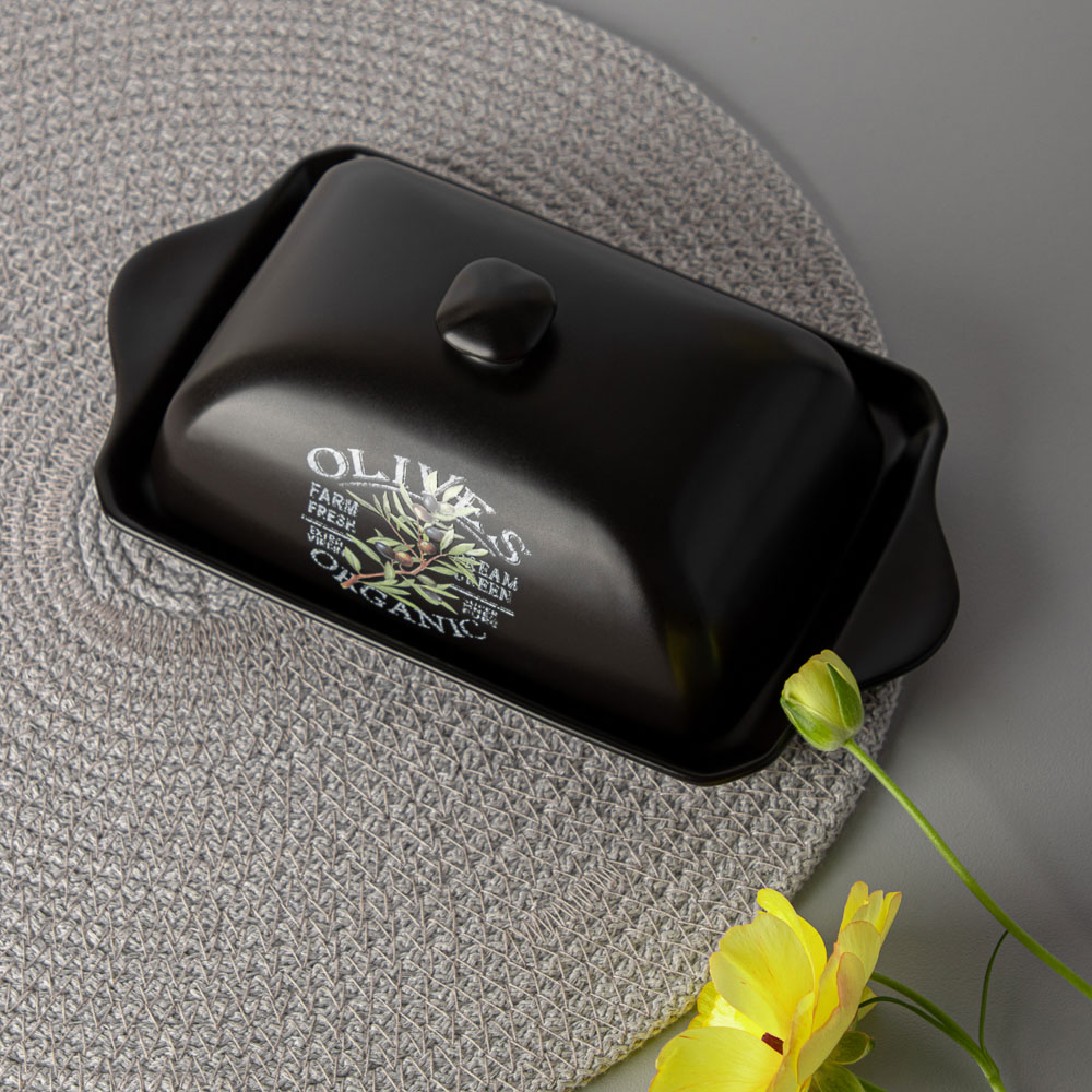 MILLIMI Олива Масленка, 19х10,5х7см, керамика, арт.№ 824-006