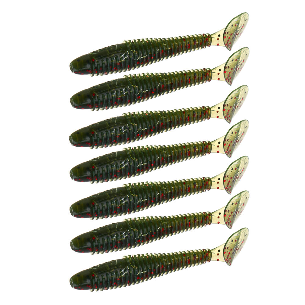 KAIDA Приманка силиконовая ТВИСТЕР 3", 8см, 4гр, HT011, 7шт, арт.№ 145-283