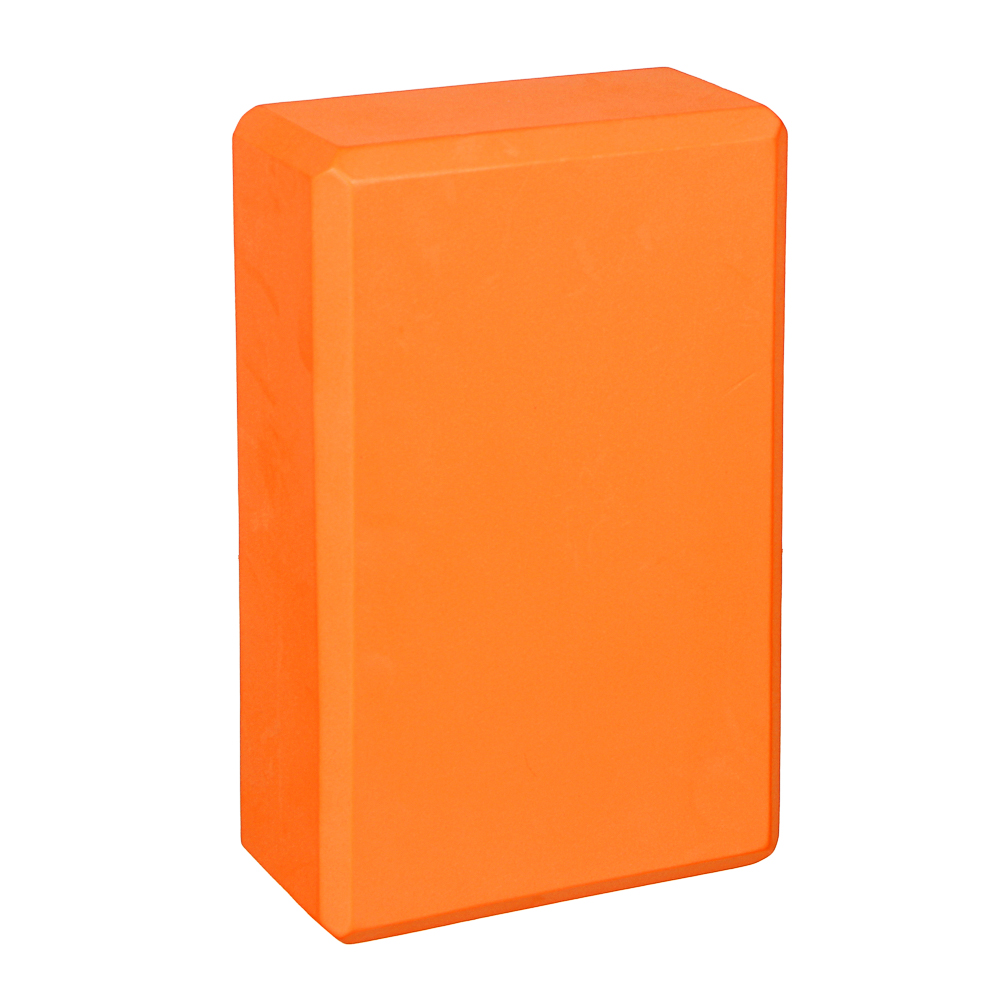 РЫЖИЙ Блок для йоги, 23х15х8см, 180г, ЕВА, арт.№ 005-006