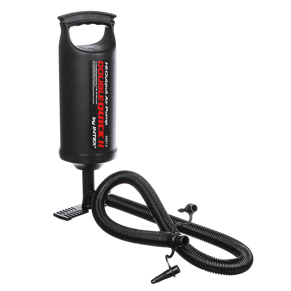 INTEX Насос ручной Double Quick II, объём 1,7л, 36см, 3 насадки в комплекте, 68614, арт.№ 359-318