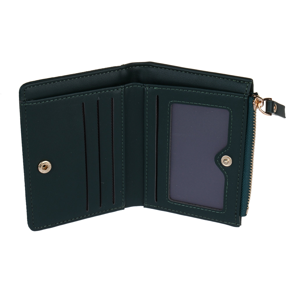 ЮL Эметта Кошелек для карт, купюр и монет, полиуретан, 11,5х9х2 см, 3 цвета, КЖ24-02, арт.№ 303-013