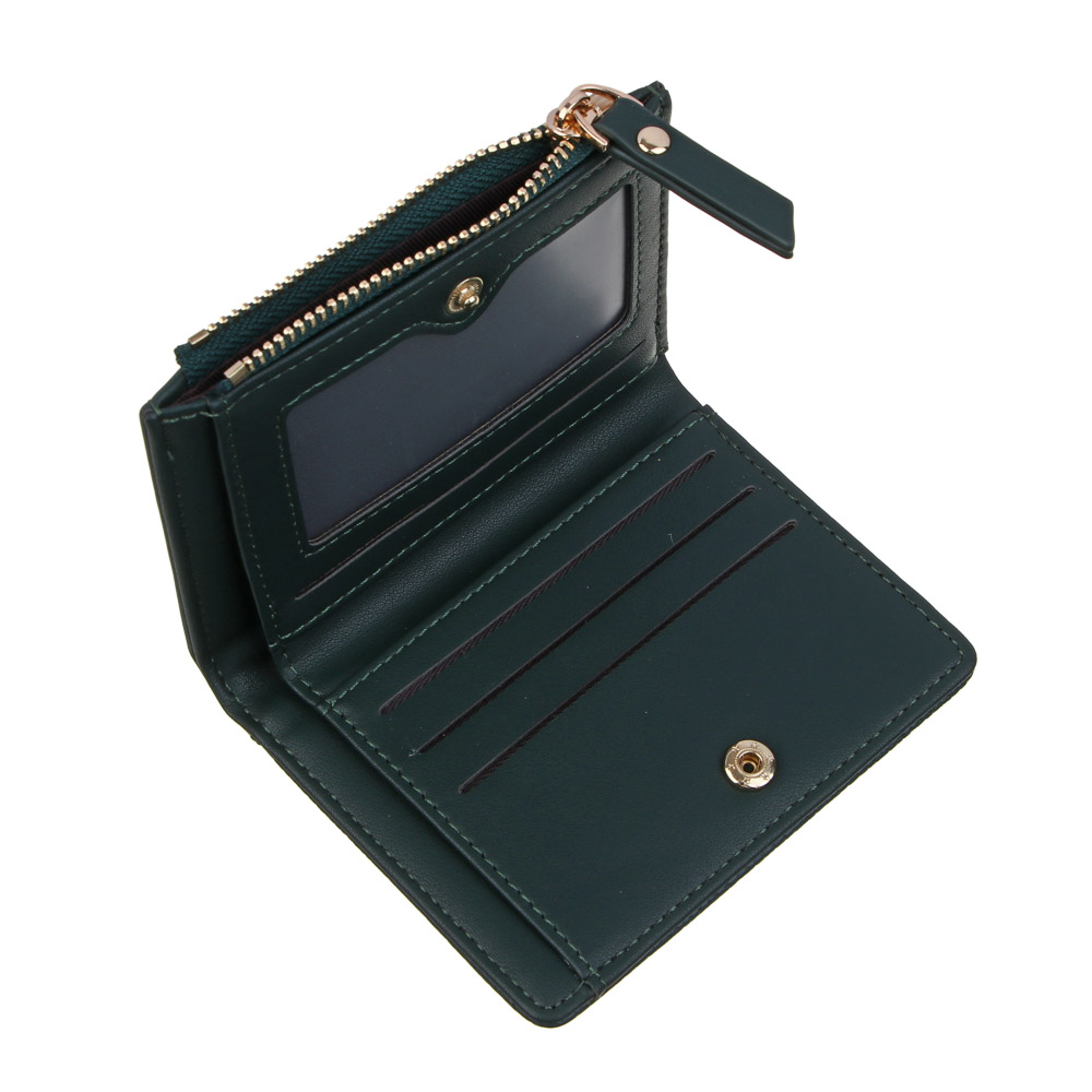 ЮL Эметта Кошелек для карт, купюр и монет, полиуретан, 11,5х9х2 см, 3 цвета, КЖ24-02, арт.№ 303-013