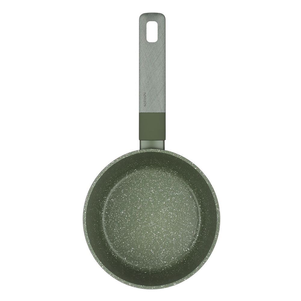 SATOSHI Кантри Ковш 1,3л, d16см, с крышкой, антипригарное покрытие мрамор, индукция, 3 цвета, арт.№ 846-764