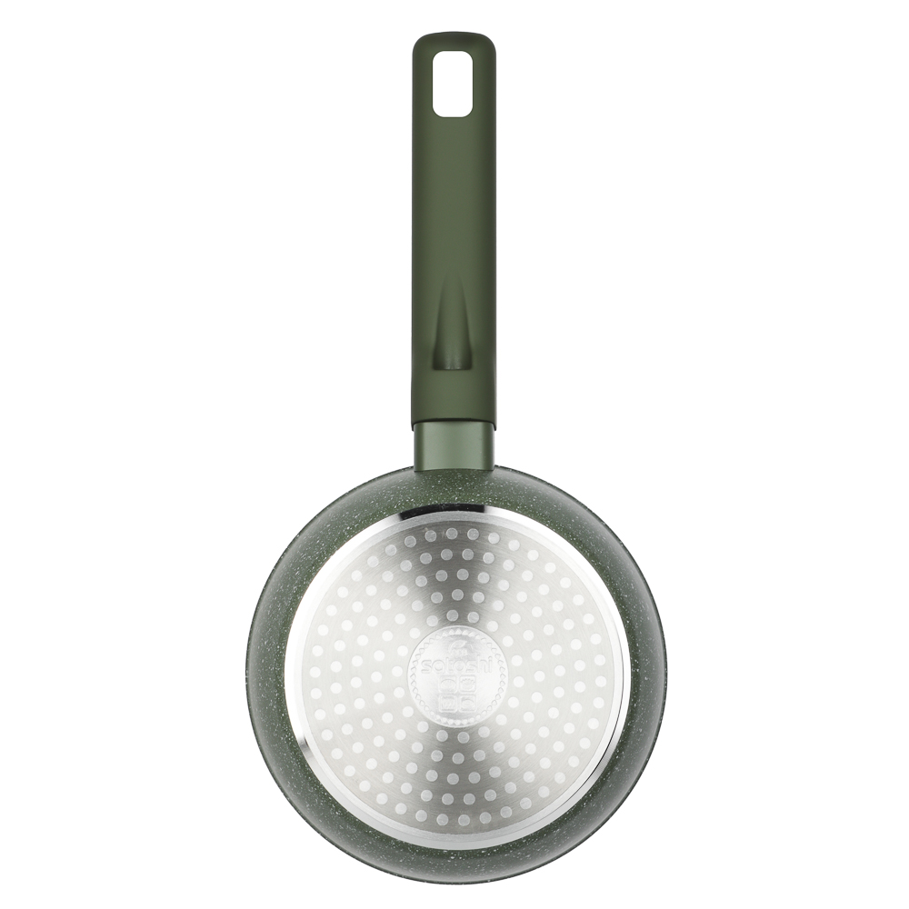 SATOSHI Кантри Ковш 1,3л, d16см, с крышкой, антипригарное покрытие мрамор, индукция, 3 цвета, арт.№ 846-764