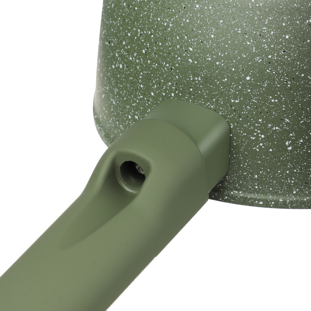 SATOSHI Кантри Ковш 1,3л, d16см, с крышкой, антипригарное покрытие мрамор, индукция, 3 цвета, арт.№ 846-764