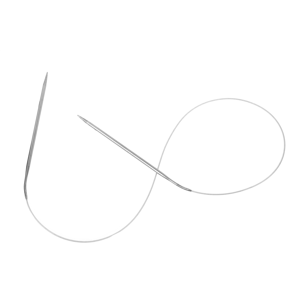 Спицы для вязания, нерж.сталь, пластик, 80см, d 3, 3,5, 4 мм, арт.№ 308-284