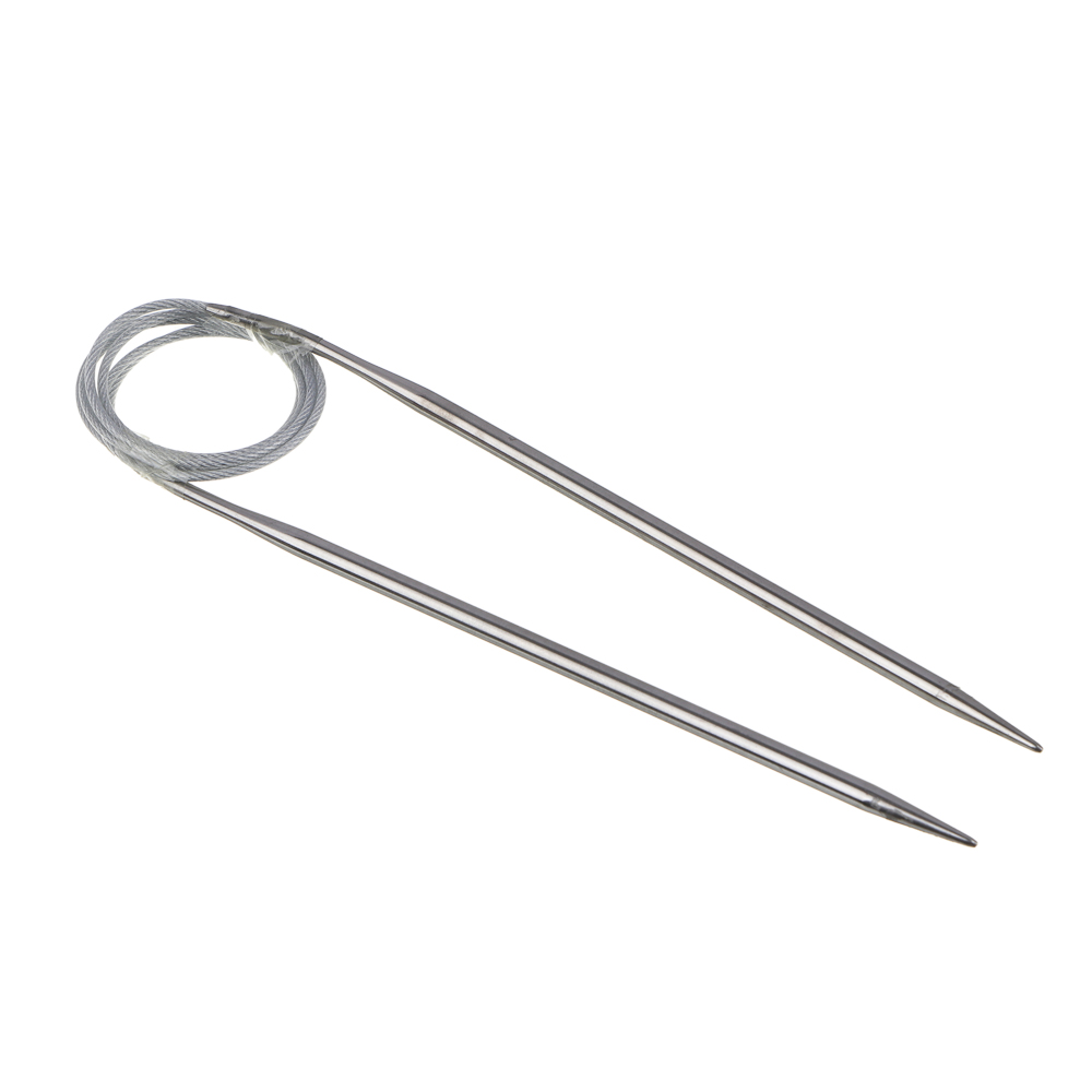 Спицы для вязания, нерж.сталь, пластик, 80см, d 3, 3,5, 4 мм, арт.№ 308-284
