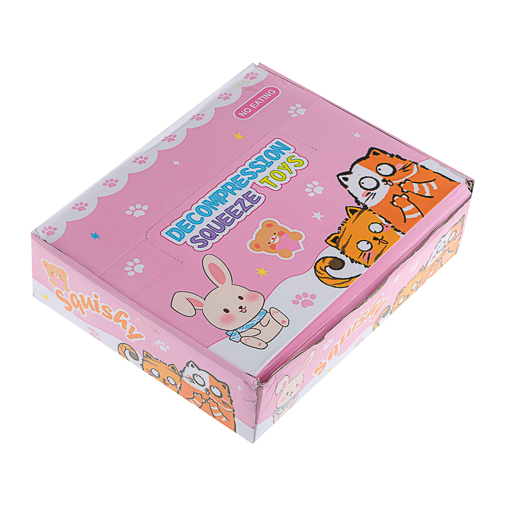 Набор лизунов «Сквиш Лапка», прозрачная с бантиком 8см, TPR, 15х10см, арт.№ 297-132