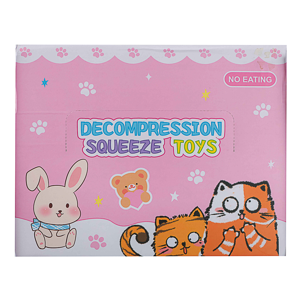 Набор лизунов «Сквиш Лапка», прозрачная с бантиком 8см, TPR, 15х10см, арт.№ 297-132