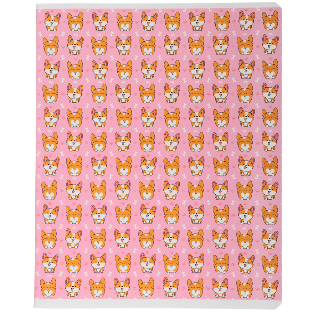 Тетрадь 48л. в кл. ПРЕМИУМ, офсет, обл.картон, скрепка, "Собачки", текстура, глянц.ламинация, 10893, арт.№ 578-059