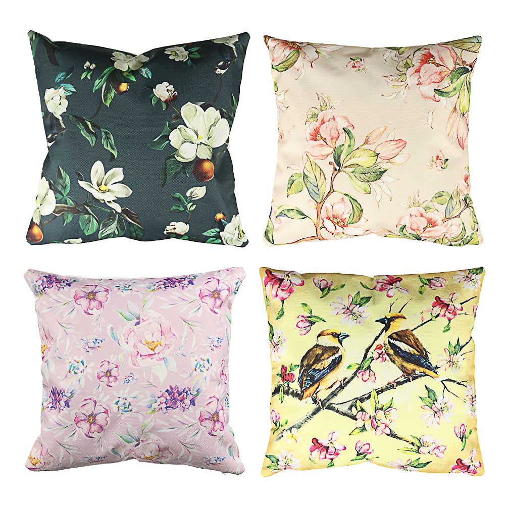 PROVANCE Наволочка декоративная 40х40см, 100% полиэстер, "Тропики", 4 дизайна, арт.№ 497-036