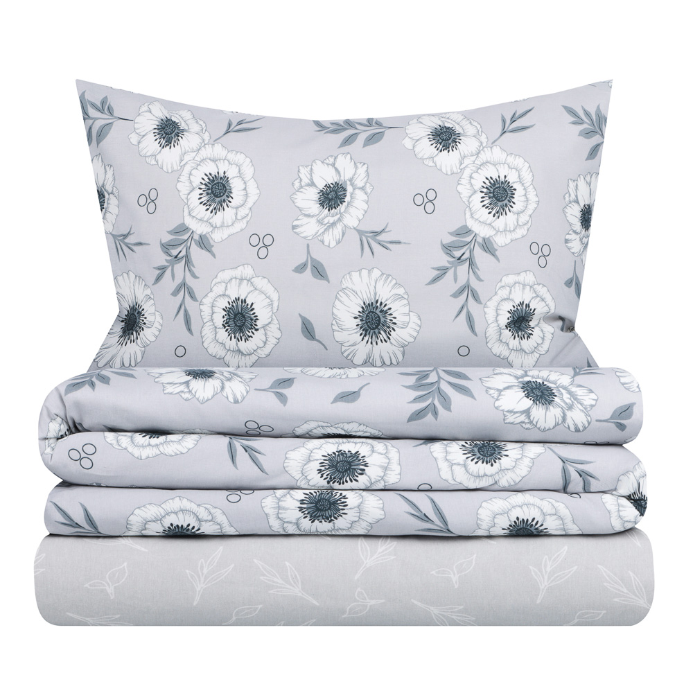 PROVANCE Нэви Комплект постельного белья евро (4 предмета), бязь, 100% хлопок, 2 дизайна, арт.№ 421-509