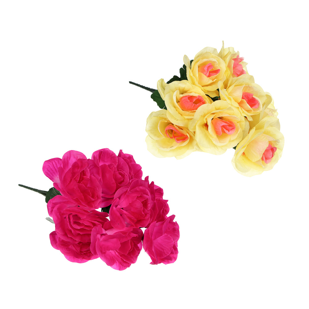 Букет искусственных цветов тм LADECOR розы, длина 43 см, арт.№ 426-012