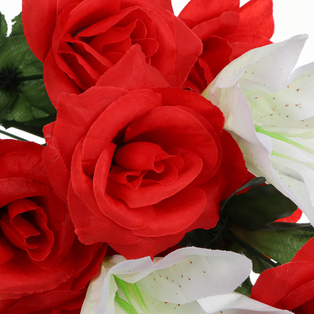 Букет искусственных цветов тм LADECOR розы, длина 40 см, арт.№ 426-013