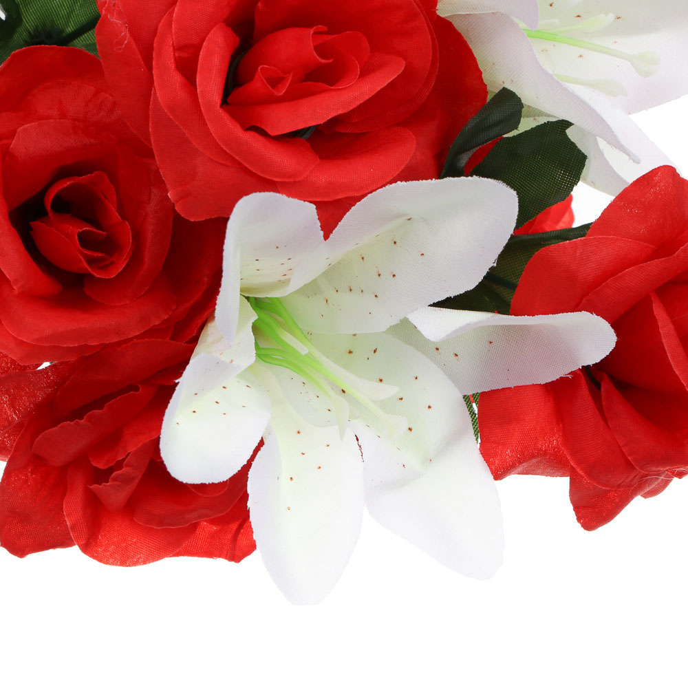 Букет искусственных цветов тм LADECOR розы, длина 40 см, арт.№ 426-013