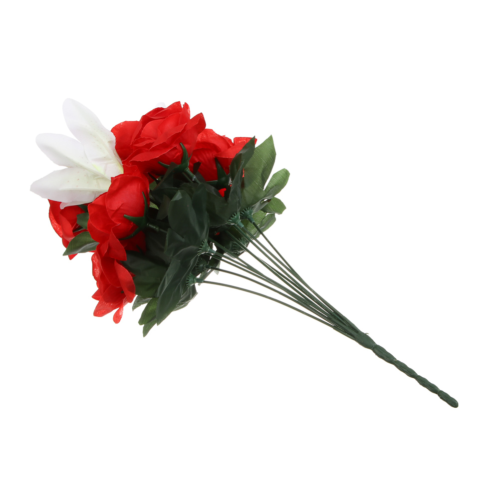 Букет искусственных цветов тм LADECOR розы, длина 40 см, арт.№ 426-013