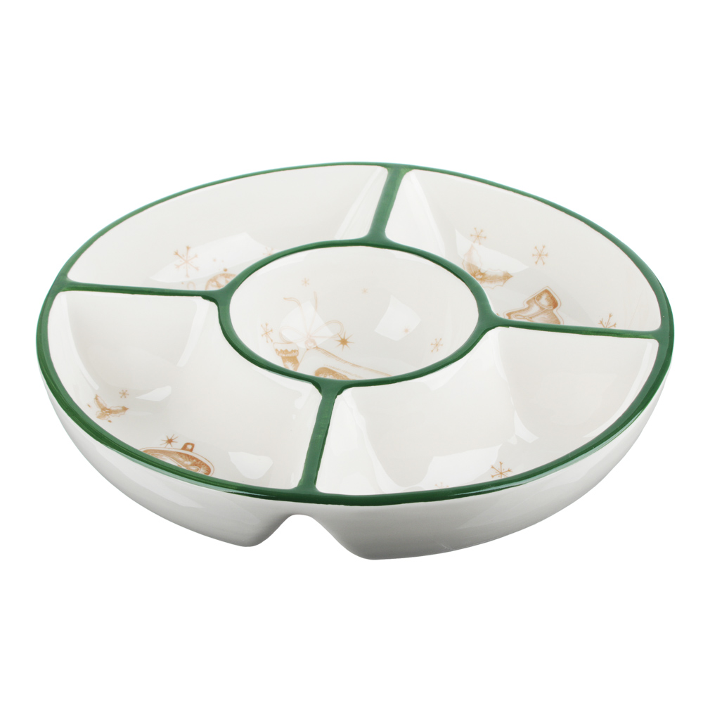 MILLIMI Пряничный домик Менажница 25х5см, керамика, арт.№ 820-125