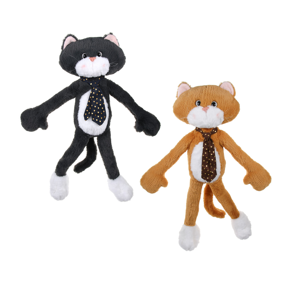 Игрушка мягкая "Котик в галстуке" 55 см, полиэстер, ИГРОЛЕНД, 2804-57, 3+, арт.№ 264-683