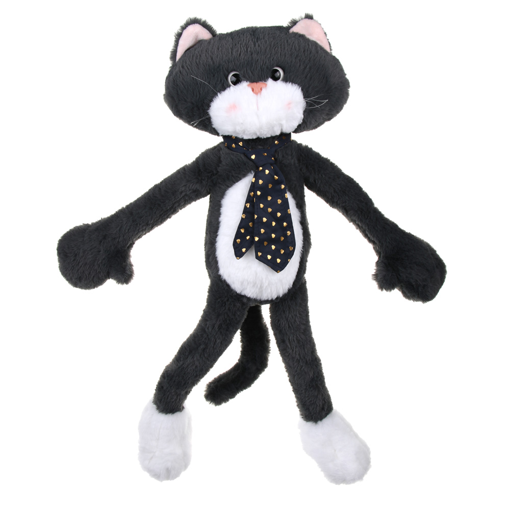 Игрушка мягкая "Котик в галстуке" 55 см, полиэстер, ИГРОЛЕНД, 2804-57, 3+, арт.№ 264-683