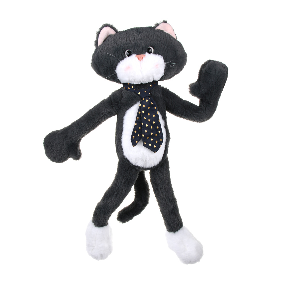 Игрушка мягкая "Котик в галстуке" 55 см, полиэстер, ИГРОЛЕНД, 2804-57, 3+, арт.№ 264-683