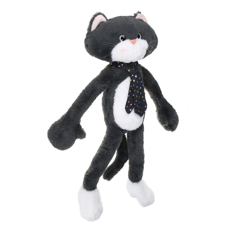 Игрушка мягкая "Котик в галстуке" 55 см, полиэстер, ИГРОЛЕНД, 2804-57, 3+, арт.№ 264-683