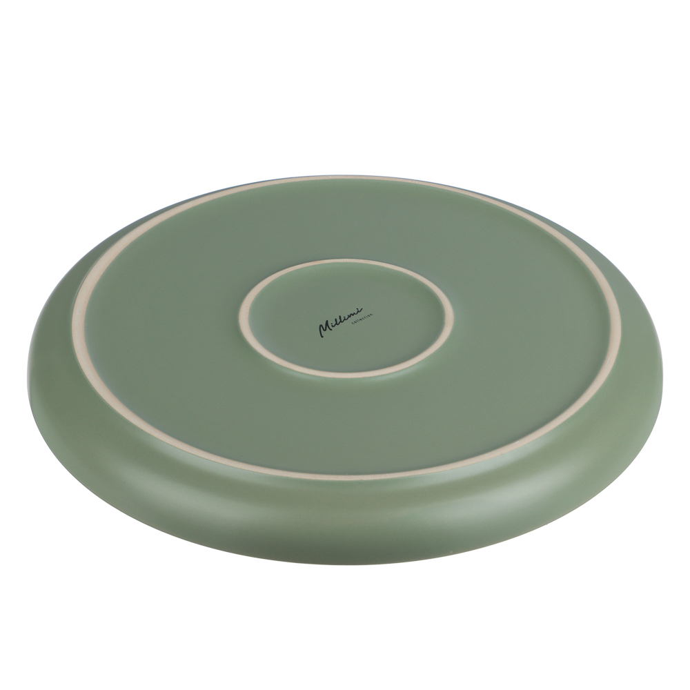 Тарелка подстановочная 26,6см, тм MILLIMI Треция фисташковый, керамика, арт.№ 824-282