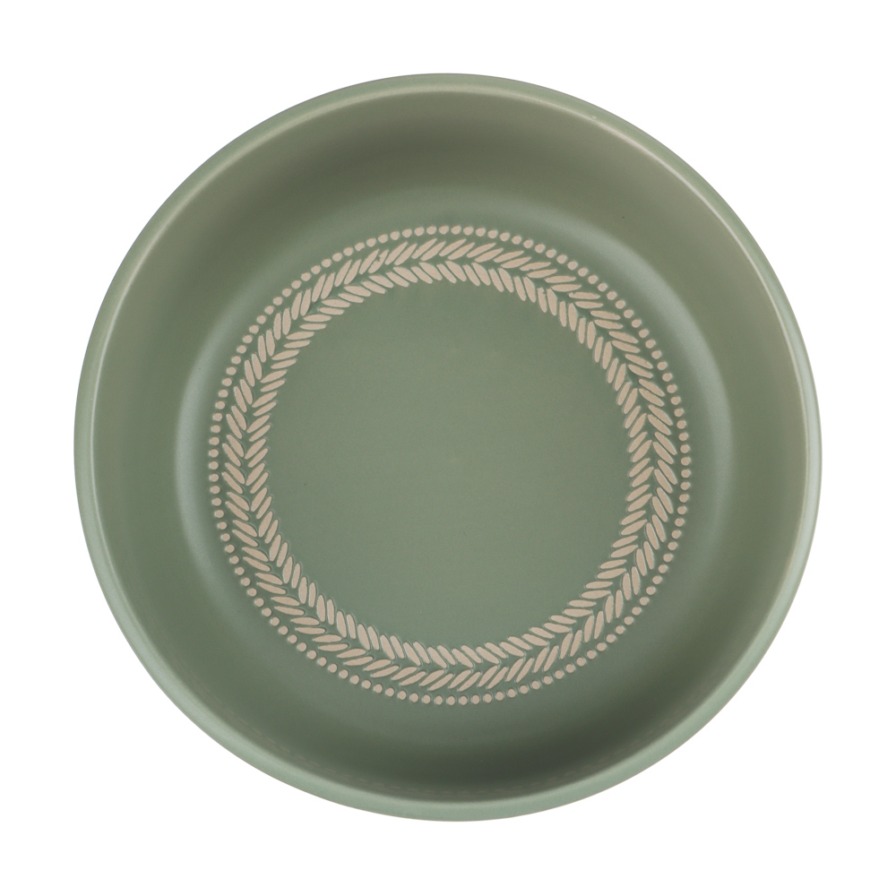 Салатник 15см, тм MILLIMI Треция фисташковый, керамика, арт.№ 824-284