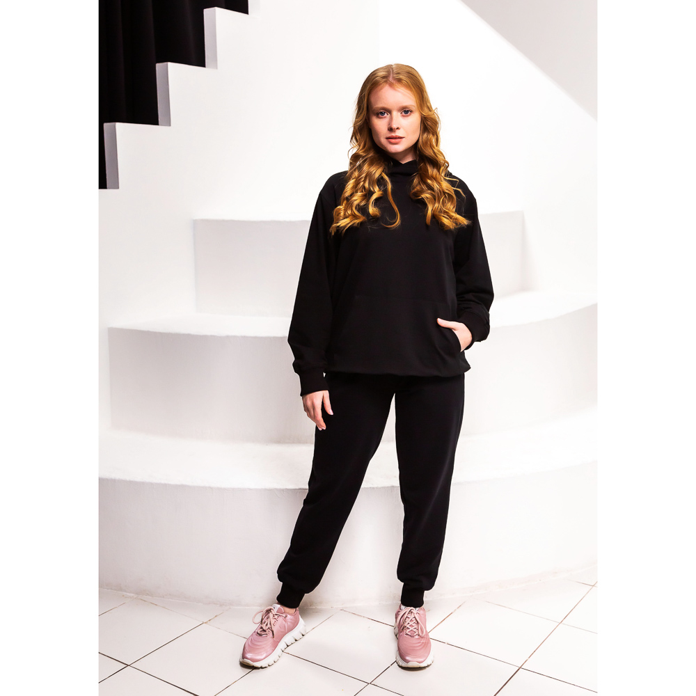 BY Basic Брюки женские, хлопок, цвет черный, размер L, арт.№ 833-057