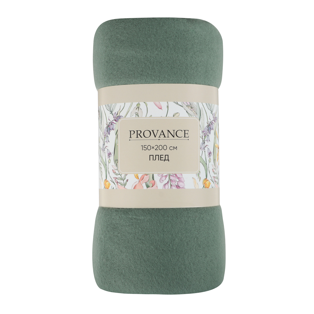 PROVANCE Ботаника Плед флис 150х200см, 100% полиэстер, 3 цвета, арт.№ 488-171